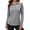 Grey, variant on Sweatshirts for Women Quarter Zip Pullover Casual Long Sleeve Shirts Loose Fall Pullover Sweatshirts with Thumb Holes