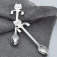 thumbnail image 1 of Coffee Spoon Mini Cats Design Stainless Steel Hanging Tea Cup Spoon Kitchen Gadget, 1 of 9