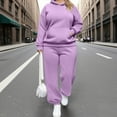 thumbnail image 2 of Diufon Womens 2 Piece Outfits Oversized Long Sleeve Hoodies Sweatsuit Baggy Sweatpants Fall Winter Lounge Sets with Pockets, 2 of 7