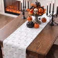 thumbnail image 6 of Sm:)e White Ghost Halloween Table Runner 13x72 Inch, Soft Plush Faux Fur Mantel Kitchen Dining Table Decor, Halloween Home Party Decor, 6 of 6