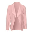 thumbnail image 5 of Gmluru Blazers For Women Pink Solid Color Slim Long Sleeve Double Breasted Suit Small Jacket Plus Size S-3XL, 5 of 6