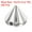 Silver, variant on Uxcell 200Pcs Spike Cone Studs 0.24x0.24" Plastic with Hole for Crafts Silver