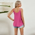 thumbnail image 5 of Plus-Size-Summer-Tops for Women Women's Sleeveless Refreshing Tank Top T-shirt Casual Loose Strap Open Back Tank, 5 of 5