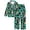 A-Green299, variant on Womens Custom Photo Heart Print Pajama Set Long Sleeve Collared Sleepwear Set Soft Casual Relaxing Pajama Sets