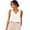 White, variant on Carlikeit Women's Linen Blend V Neck Crop Tank Top Sleeveless Casual Summer Top