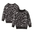 thumbnail image 3 of Paokuoon 1-8 Y Toddler Cotton Sweatshirts Black Crewneck Sweaters for Kids Baby Fall Winter T-Shirt, 3 of 6