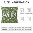 thumbnail image 6 of Nawypu St. Patrick's Day Lumbar Decorative Rectangle Pillow Cover Lucky Shamrock Clover Porch Patio Outdoor Pillowcase, Polka Dots Stripes Irish Sofa Couch Cushion Case Home Decor&nbsp;2pc, 6 of 6