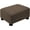 Linen-brown, variant on Small Foot Stool Ottoman Footstool with Legs Under Desk Footrest for Living Room Bedroom and Office, Soft Brown