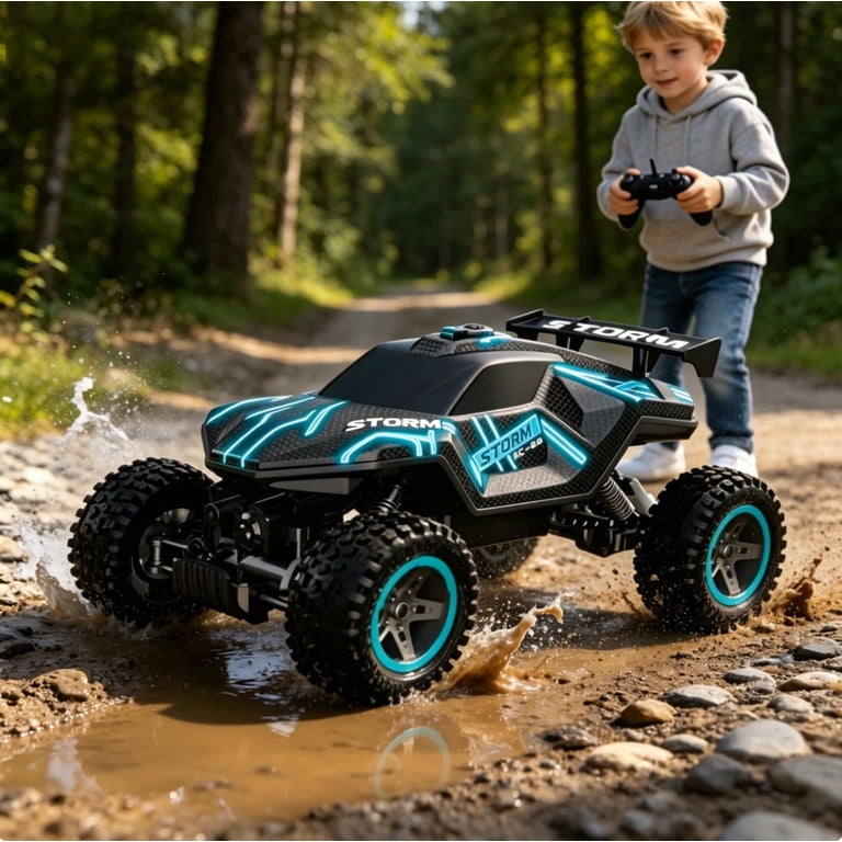 HNH 1:16 RC Car, Remote Control Monster Truck, 4WD Off-Road