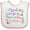 White and Pink, variant on Inktastic 1st Birthday 1 Year Old Girl She is Fierce Girls Baby Bib