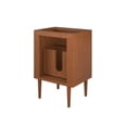 thumbnail image 6 of Modway 24" Teak Wood Bathroom Vanity Cabinet Natural (Sink Basin Not Included), 6 of 9