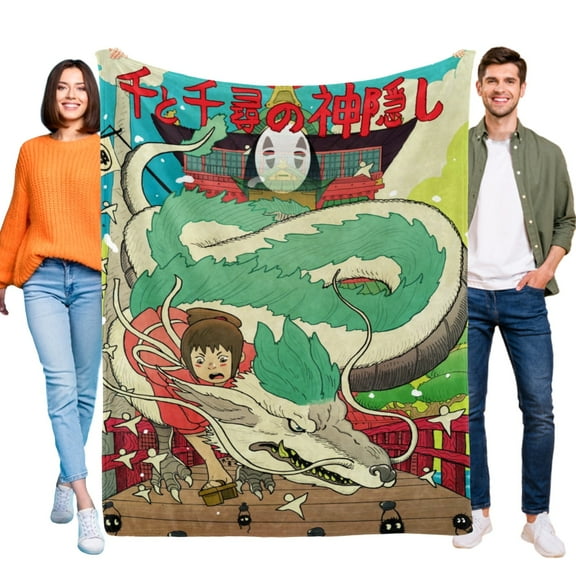Throw Blanket for Spirited Away Soft Warm Bed Couch Flannel Blanket for Kids Boys Girls Gifts Home Decor 30x40 Inch