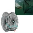 thumbnail image 3 of Spptty Portable Collapsible Crab Traps Foldable Crabbing Net for Lobster Shrimp Cast Mesh Fishing Accessories,Crab Net,Cast Net, 3 of 8