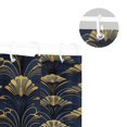 thumbnail image 5 of Yayeee Shower Curtain with Hooks 72"x72" Waterproof Fabric Bathroom Hanging Decor, Gold Art Pattern, 5 of 5