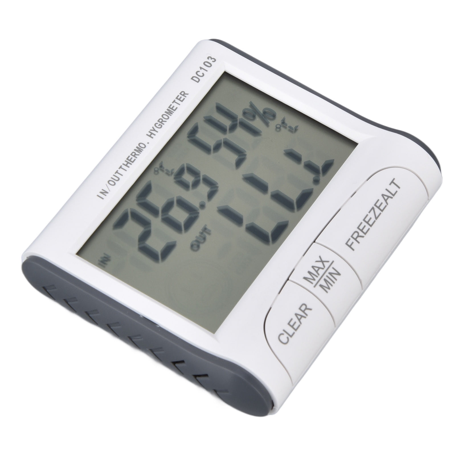 Hygrometer Indoor, Room Thermometer White Color Dual Screen Display For