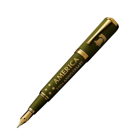250th Anniversary of USA 1776-2026 Patriotic Themed Pen, Premium Collectible Pen with Matching Gift Box, for Daily Writing, Gifting & Commemorative Collection