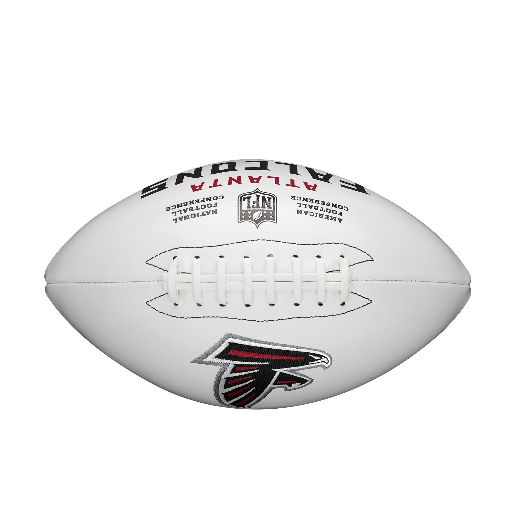 Atlanta Falcons Wilson NFL Live Signature Autograph White Panel Football - Deflated