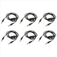 thumbnail image 1 of 12pzs 3.5mm M/M Cuerda Cable de Extension de Audio para Auricular Estereo con Control de Volumen Negro, 1 of 4