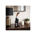 thumbnail image 3 of Decorative Wooden Wedding Duck Figurine for Home Decor - Fun Sculpture for Bathroom, Office, and Living Room Decor - Ideal Table Centerpiece, Shelf Display, or Coffee Table - 16", Black & White, 3 of 12