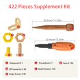 thumbnail image 2 of Kit de herramientas de construcción ZLemma Cardboard para niños con 422 piezas, 2 of 7
