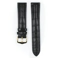 thumbnail image 2 of Hirsch Earl Alligator Watch Strap - Black - L - 22mm - Silver Buckle - Alligator Leather Band, 2 of 9