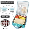 thumbnail image 4 of Bee Lovers Insulated Lunch Bag Box Student Reusable Lunch Bag with Side Pocket Cooler Tote Bag Office Hiking, 4 of 6