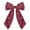 Mauve, variant on Velour Bow Clip, 6.5 Inch (Mauve)