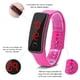 thumbnail image 5 of Reloj LED Correa de silicona deportiva Reloj de pulsera con pantalla electrónica con esfera digital de 12 horas, 5 of 10