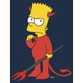 thumbnail image 2 of Men's The Simpsons Devil Bart  Long Sleeve Shirt Navy Blue 2X Large, 2 of 4