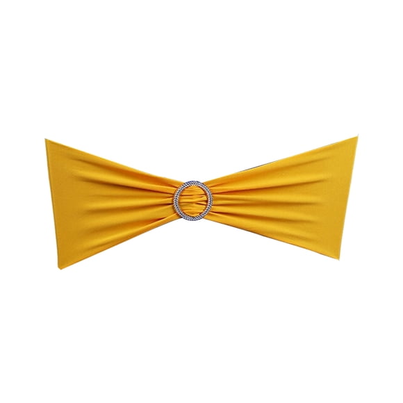Injueey 50 piezas Premium fácil de instalar y reemplazar decoración decorativa y protectora para asiento de silla Kits de decoración para fiestas amarillo dorado