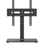 Universal Table Top TV Stand for 32 to 65 inch Flat Screen TVs Height Adjustable Tabletop TV Stand Mount with Alloy Steel Glass Base, Holds up to 88lbs, Max 400x400mm