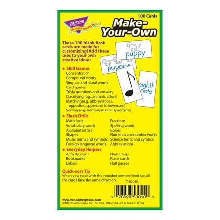 Make-Your-Own Skill Drill Flash Cards