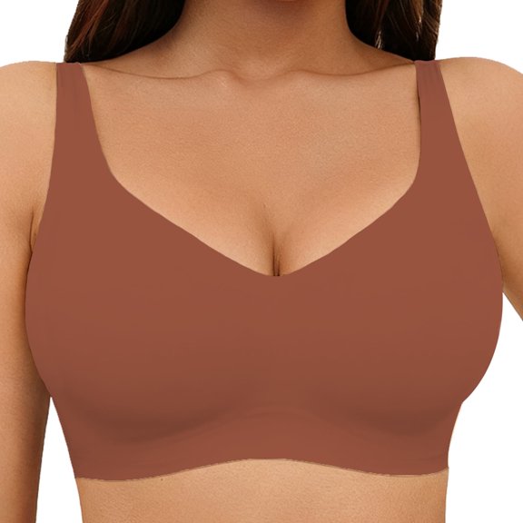 Hicloth Wireless Bras for Women No Underwire Comfort Seamless Bras Full Coverage Everyday Bra 1/4pack S-XL