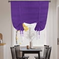 thumbnail image 3 of Purple Waves Balloon Curtains 63 Inch Length for Living Room/Bedroom, Ombre Abstract Art Gradient Modern Rod Pocket Privacy Door Curtains Decorative Tie Up Shade for Window 52"x63", 3 of 8