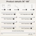 thumbnail image 4 of OLV Wrap Around Double Curtain Rods for Window,36-88 inch,White, 4 of 9