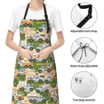 thumbnail image 6 of Picia Construction Machinery1 Waterproof Apron for Unisex Adult - Adjustable Bib Apron with Pockets, Ideal for Cooking, Gardening, Painting, and Household Chores, 6 of 9