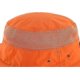 thumbnail image 4 of Outdoor Mesh Sun Hat Wide Brim Anti-UV Sun Protection Hat Fishing Hiking Hat, Orange, 4 of 5