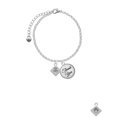 thumbnail image 2 of Delight Jewelry Silvertone 2-D ''Baby on Board'' Sign with Foot Print - Domed Thank You Charm Bracelet, 6"+2", 2 of 5