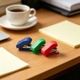 thumbnail image 5 of 2 Pcs Mini Staplers with 40 Pcs Staples, Small Handheld Desk Staplers, Portable Tiny Desk Staplers, Compact Mini Staplers with Non-Slip Base for Desk Work Home, 1.54"x0.98"x0.63", Random Color, 5 of 8