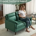 thumbnail image 5 of Ktaxon Faux Suede Loveseat, High Back Sofa with Flip-over Armrests, Sturdy Plastic Legs, Ideal for Small Spaces Green, 5 of 7