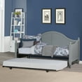 thumbnail image 5 of Hillsdale Furniture Augusta Daybed with Suspension Deck and Trundle Unit  Gray, 5 of 15