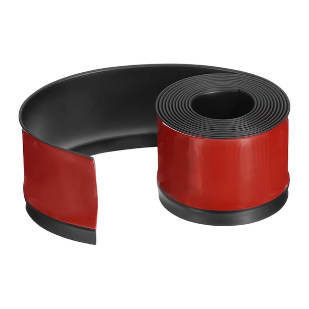 Moldura autoadhesiva, tira de sellador, protectores impermeables, moldura de zócalo de PVC negro