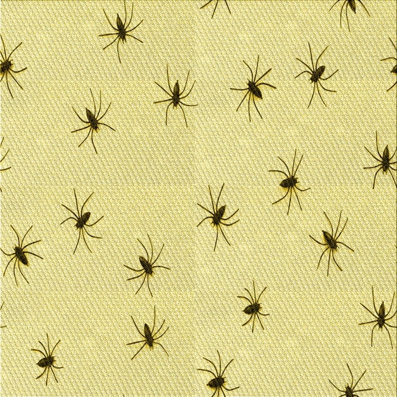 Ahgly Company Indoor Square Patterned Corn Yellow Area Rugs, 4' Square