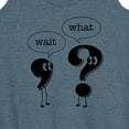 thumbnail image 3 of Instant Message - Wait What Punctuation - Women's Racerback Tank Top, 3 of 6