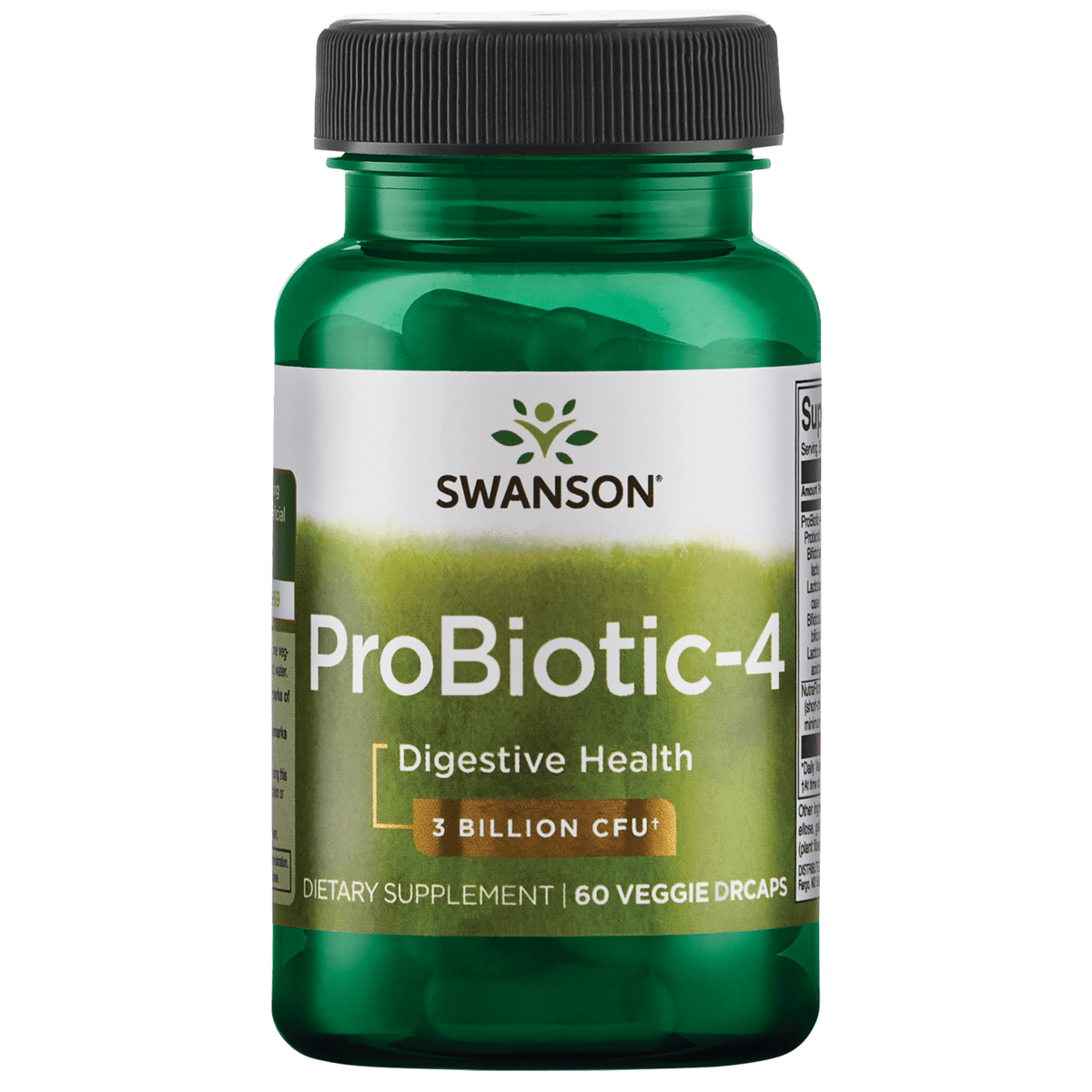 Swanson Probiotic-4 3 Billion Cfu 60 Veggie DrCapsules