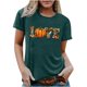 thumbnail image 2 of Fiudx Liquidación de Ahorros de Verano Camiseta Estampada a La Moda para Mujer, Blusa de Manga Corta, Tops Informales con Cuello Redondo, 2 of 5