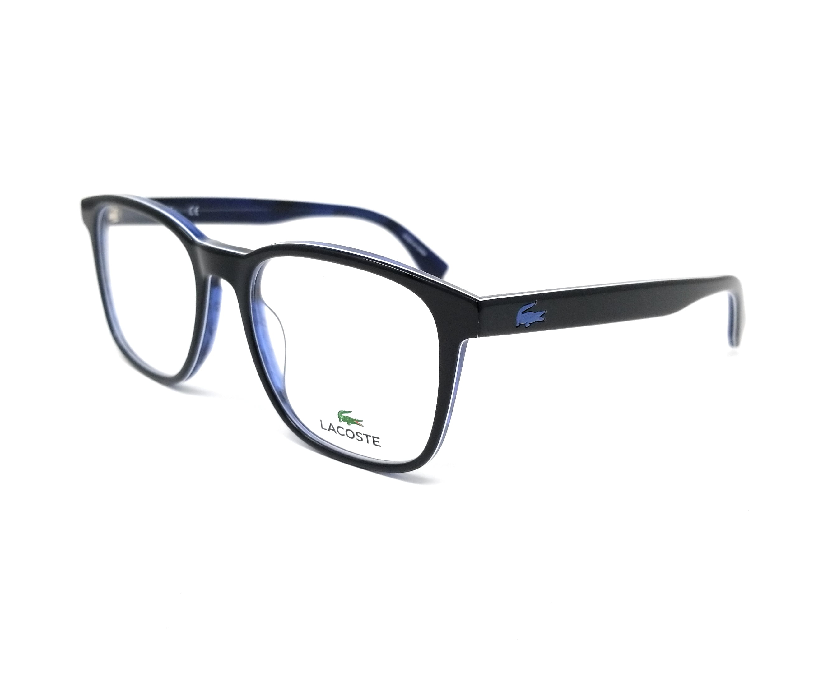 LACOSTE Eyeglasses L2812 001 Black Rectangle Men's 52x18x145