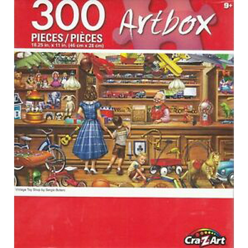 CraZArt Jigsaw Puzzle Vintage Toy Shop 300 Pieces Artbox Walmart