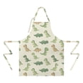 thumbnail image 2 of Cartoon Dinosaurs Apron-Garden Aprons for Women with Pockets-Cotton Linen Waterproof Kitchen Cooking Gardening Aprons Adjustable for Kitchen,Cooking,BBQ and Salon 33x27 Inch, 2 of 7