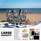 thumbnail image 5 of Easygdp Zebra Bolsa de Viaje de Playa de Gran Capacidad, Bolsa Tote Perfecta para la Playa, Escapadas de Fin de Semana y Viajes, 5 of 7